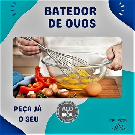 Imagem de Misturador Batedor Mixer Ovos Omelete Bolo Massas Aço Inox