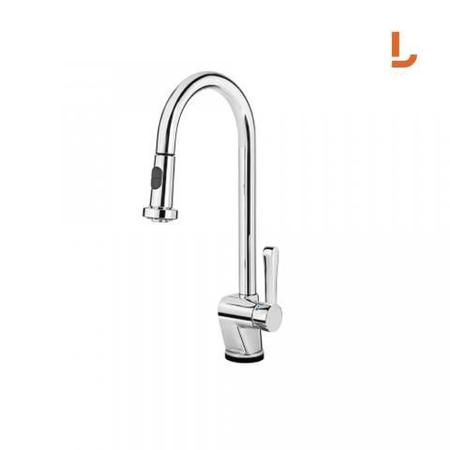 Misturador de Mesa para Cozinha Mangiare Monocomando Cromado - Docol Imagem de Misturador de Mesa para Cozinha Mangiare Monocomando Cromado - Docol