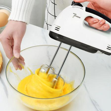 Imagem de Misturador elétrico de alimentos , 7 velocidades, liquidificador de massa ajustável, batedor de ovos, creme, mistura aut