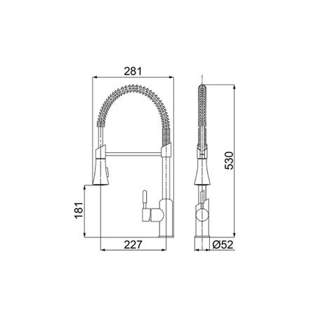 Imagem de Misturador Monocomando Cozinha De Mesa Cromado 2266 C76 LorenKitchen - Lorenzetti