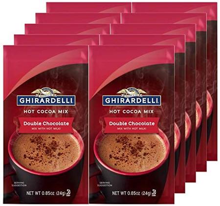 Imagem de Mix de Chocolate Quente Duplo Ghirardelli, 10 Pacotes de 0,85 Onças