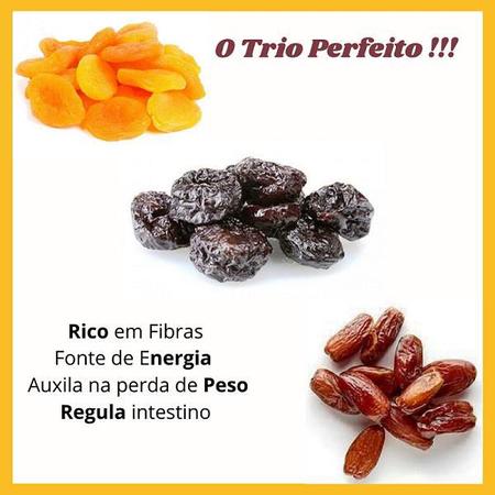 Mix De Frutas Secas 500 Gr. (Damasco, Tâmara e Ameixa) - King Nuts - Frutas  Secas / Cristalizadas - Magazine Luiza