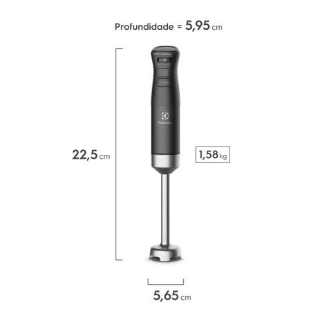 Mixer 3 em 1 Electrolux Preto 700W Expert com Haste em Inox e Tecnologia TruFlow Power System (IBP70) Imagem de Mixer 3 em 1 Electrolux Preto 700W Expert com Haste em Inox e Tecnologia TruFlow Power System (IBP70)
