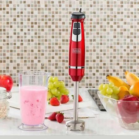 Mixer Vertical Vermelho Metálico Black Decker 2 Velocidades SB55-BR 200W  127V