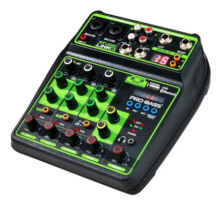 Mixer De Som 6 Canais Studio Link 6 Probass Usb Pc Bluetooth - PRO