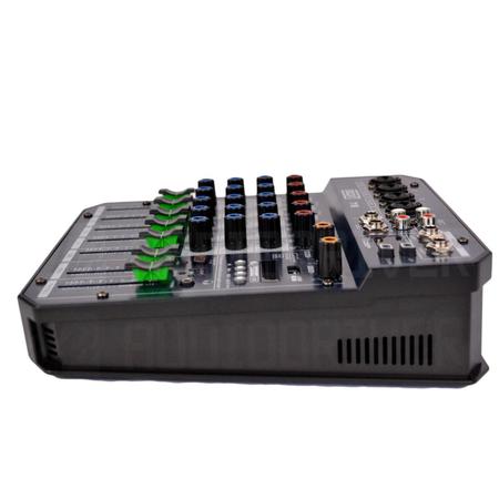 Imagem de Mixer Mesa de Som 6 Canais T6 Boxx Com Entrada USB e Efeitos