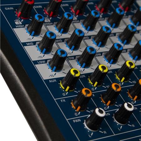 Imagem de Mixer Mesa de Som 8 Canais com USB Lexsen LMX8USB