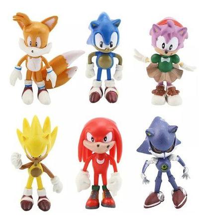 Imagem de MLB1733367288 - Kit Lote De Miniaturas Bonecos Action Figure Sonic 7cm A2