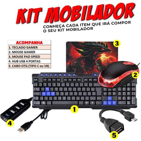 Mobilador Completo Para Celular E Tablet Jogar Free Fire Kit