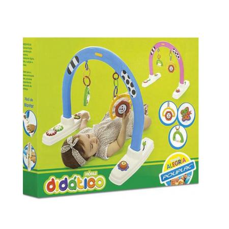 Imagem de Mobile Didático Brinquedo Educativo para Bebe Azul e Rosa