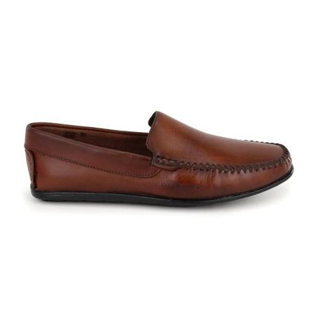 Mocassim Casual Masculino Couro Legitimo Granado - 608 - Conhaque Imagem de Mocassim Casual Masculino Couro Legitimo Granado - 608 - Conhaque