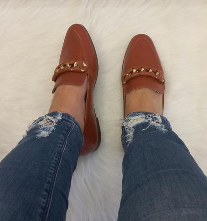 Mocassim Feminino Loafer Couro Marrom 365 Soft Ultraconforto