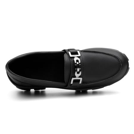 Imagem de Mocassim Feminino Tratorado Preto Com Detalhe