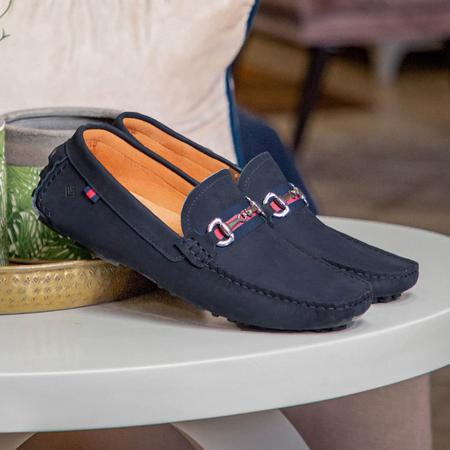 Imagem de Mocassim Masculino Clássico Social Em Couro Confortável Elegante Casual Bico Redondo Na Moda