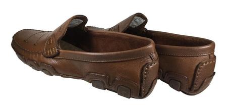 Mocassim Masculino Sollu Couro Leg timo Flex vel Anti impact