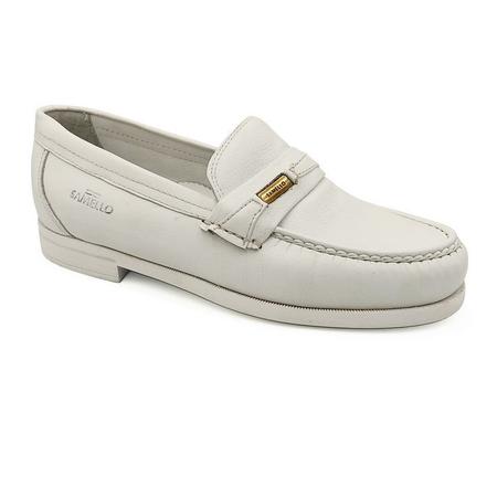 Sapato mocassim branco masculino sale