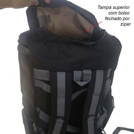 Imagem de Mochila 60L Impermeável Viagem Camping Esporte 6103 Laranja