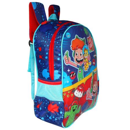 Imagem de Mochila Alças Escolar Infantil Gato Galáctico Com Capuz