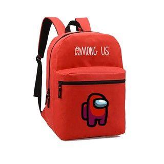 Imagem de Mochila among us Vermelho Bolsa Escolar impostor