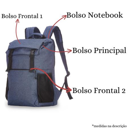 Imagem de Mochila Basica - Escolar Passeio Camping