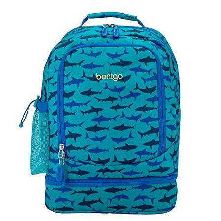 Imagem de Mochila Bentgo Kids 2 em 1 com lancheira isolada Shark