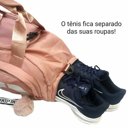 Imagem de Mochila Bolsa Academia Esporte Viagem Fitness Impermeável com Porta Tênis T60