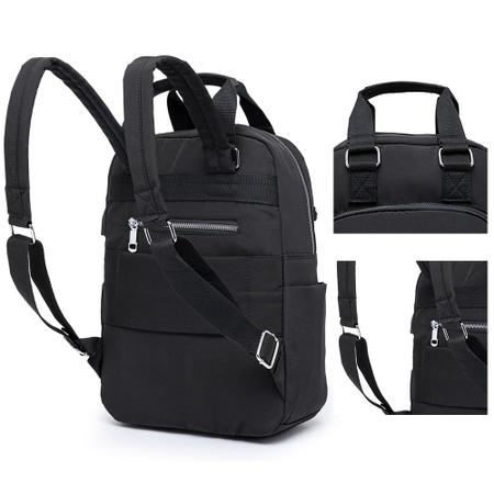 Mochila Bolsa Cavalera Moda Feminina Espaçosa Preto - Compre Agora