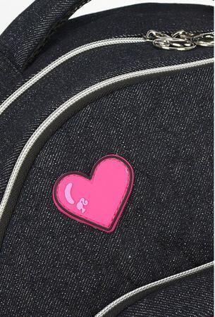 Imagem de Mochila Bolsa Feminina Escolar Barbie Preta Juvenil Notebook Impermeável Patches Paetê Costas Grande Luxcel