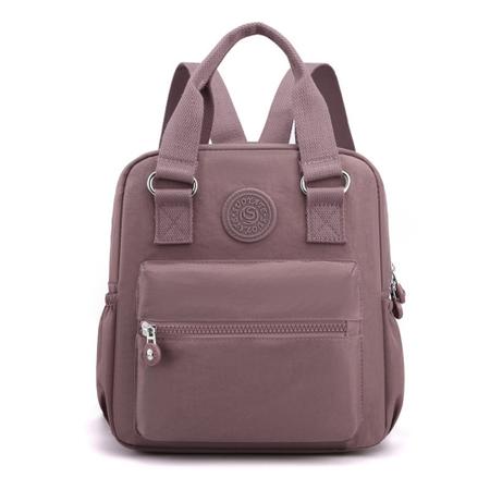 Imagem de Mochila Bolsa Feminina Oxford Lisa Casual Coreana Nylon Leve ref: 88186