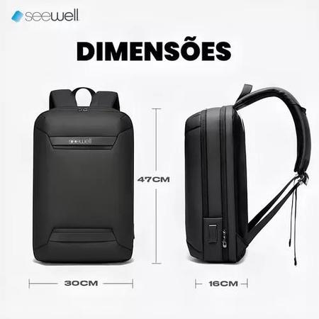 Imagem de Mochila Bolsa Impermeável Premium Notebook 15.6 Seewell