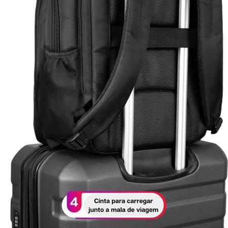 Imagem de Mochila Bolsa Masculina Notebook Impermeável Reforçada Sestini Prime Slim Laptop