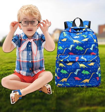 Imagem de Mochila CAMTOP para crianças e meninos com lancheira Dinosaur Dark Blue