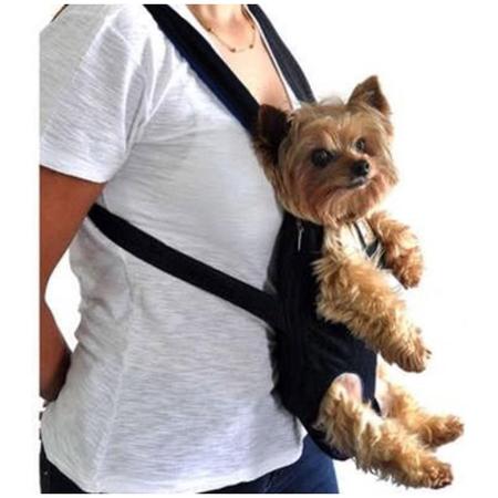 Imagem de Mochila Canguru Cachorro Gato Pet Cao Bolsa Transporte Animal de Estimaçao Pequeno Porte Resistente Caminhada Ar Livre Passeio Seguro Macio Confortave