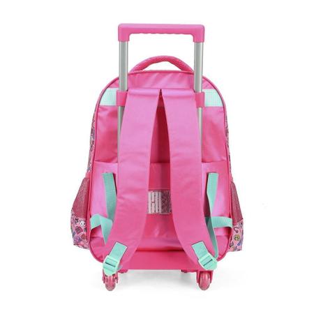 Mochila Carrinho Barbie Veterinaria Lantejoula Rosa Luxcel Mochilas Magazine Luiza