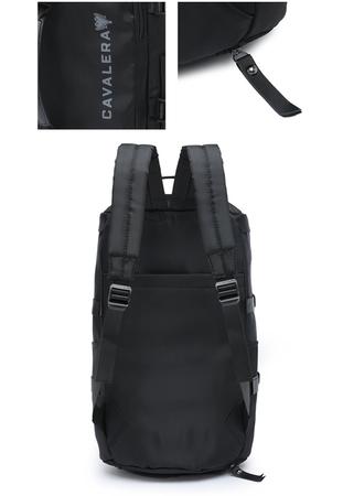 Shoulder Bag Bolsa Transversal Cavalera Unissex Espaçosa - Preto