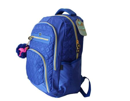 Mochila Chaveiro Pompom Flamingo M3968 - Fashion Style Imagem de Mochila Chaveiro Pompom Flamingo M3968