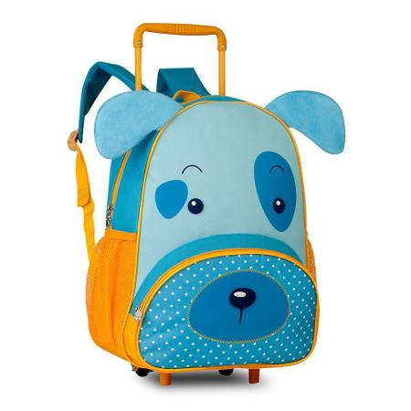 Imagem de Mochila Clio Pets com Carrinho ul Kit Escolar Infantil