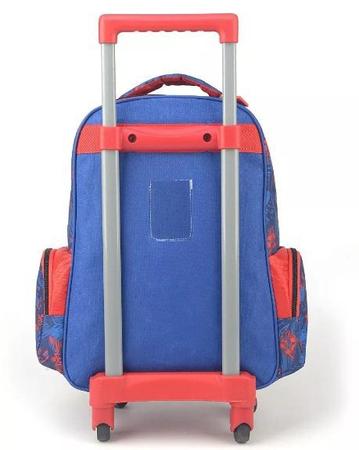 Imagem de Mochila com rodas infantil superman ic32912sm azul grande