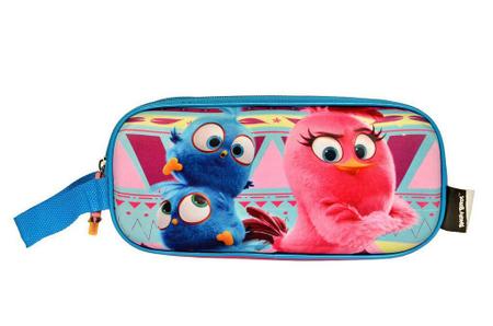 Imagem de Mochila com Rodinhas Angry Birds com Lancheira e Estojo