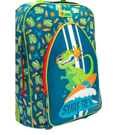 Mochila grande 2 rodinhas dino surf puket