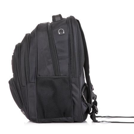 Imagem de Mochila com sistema bolso antifurto para notebook de 14 15 16 polegadas material balístico capa de chuva e saída parafone