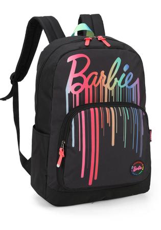 Mochila Costas Barbie Juvenil Escolar Preta Luxcel Original Imagem de Mochila Costas Barbie Juvenil Escolar Preta Luxcel Original