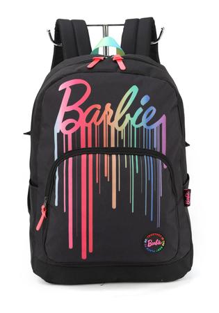 Mochila Costas Barbie Juvenil Escolar Preta Luxcel Original Imagem de Mochila Costas Barbie Juvenil Escolar Preta Luxcel Original