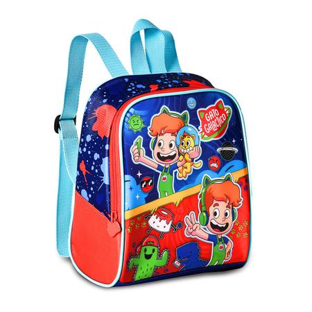 Mochila infantil gato desenhos colorir bolso frontal clio - Mochilas -  Magazine Luiza