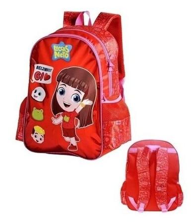 Mochila Escolar Infantil Menina Gi Luccas Neto Costas Holográfica