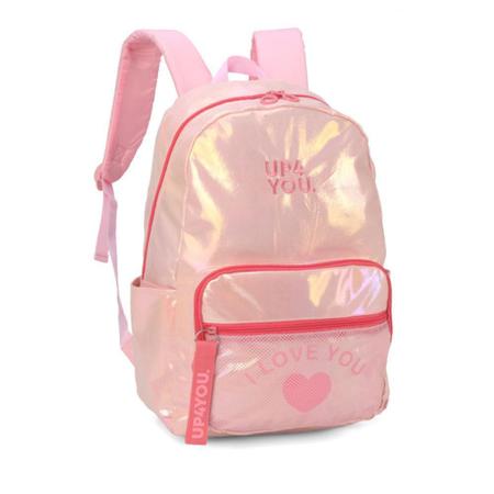 Imagem de Mochila Costas Up4You Brilhante I Love You Rosa Luxcel