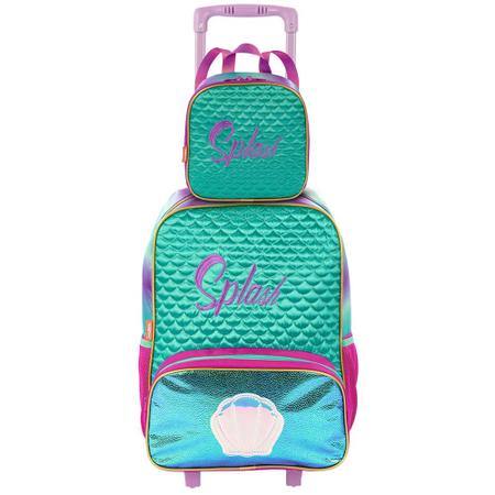 Imagem de Mochila De Carrinho Mermaid E Lancheira Premium Sestini