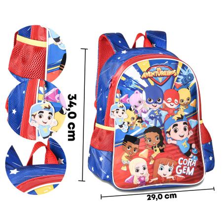 Mochila Costas Escola Infantil Aventureiros Luccas Neto-clio