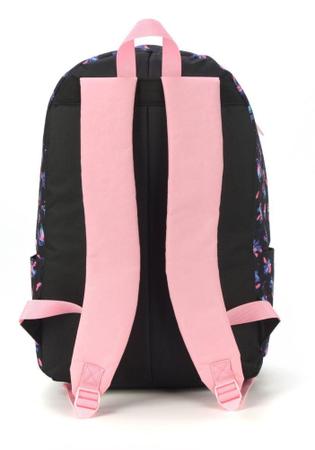 Mochila Infantil Feminina De Costas Stitch Juvenil Rosa