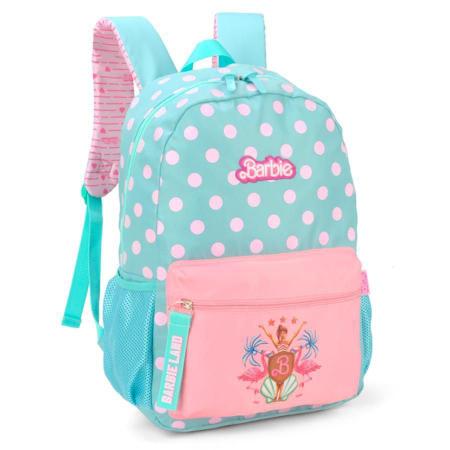 Imagem de Mochila de Costas Infantil Barbie Land Verde e Rosa- Luxcel